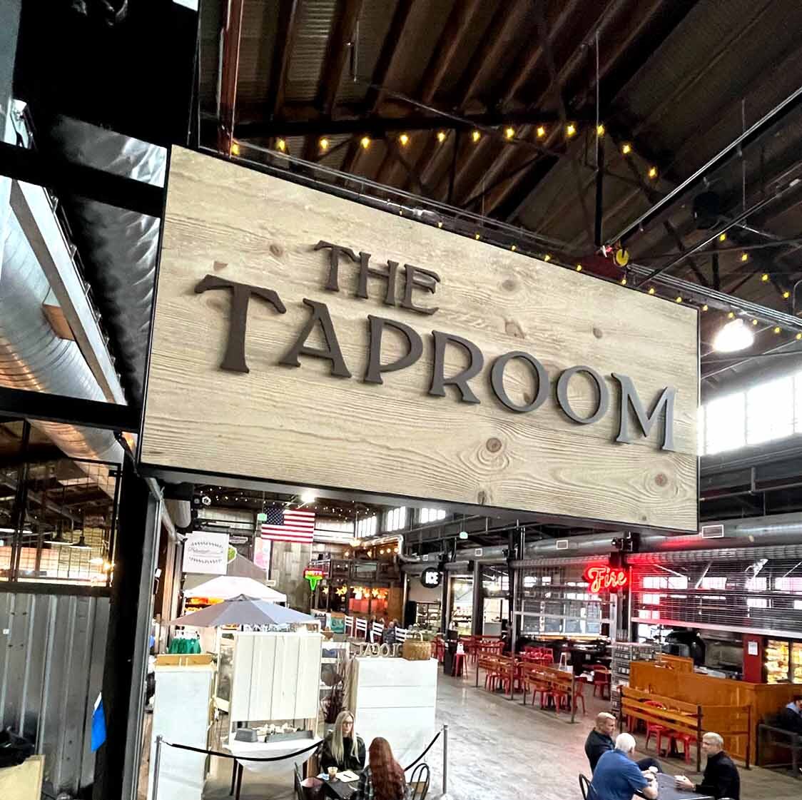 The Taproom by Hellbent in Wenatchee sign